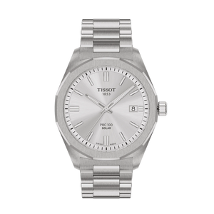 Tissot PRC 100 Solar Quartz 39mm Men's Watch - T1514221103100 - KRISHNA WATCH COMPANY
