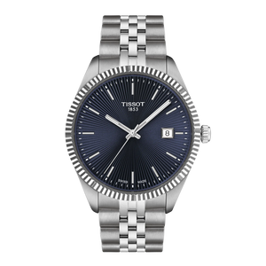 TISSOT Ballade Blue Dial Stainless Steel Analogue Wrist Watch for Men - T1564101104100 - KRISHNA WATCH COMPANY