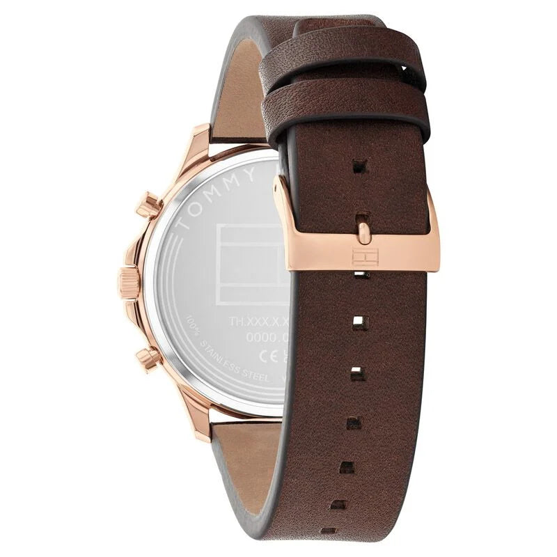 Tommy Hilfiger Brown Dial Quartz Analog Watch for Men NETH1710497 - KRISHNA WATCH COMPANY