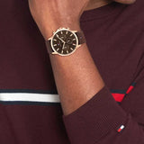 Tommy Hilfiger Brown Dial Quartz Analog Watch for Men NETH1710497 - KRISHNA WATCH COMPANY