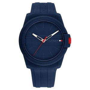 Tommy Hilfiger Quartz Analog Blue Silicone Strap for Men th1710595w - KRISHNA WATCH COMPANY