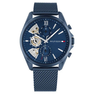 Tommy Hilfiger Multifunction Blue Dial Blue Color Stainless Steel Strap Watch For Men th1710648 - KRISHNA WATCH COMPANY