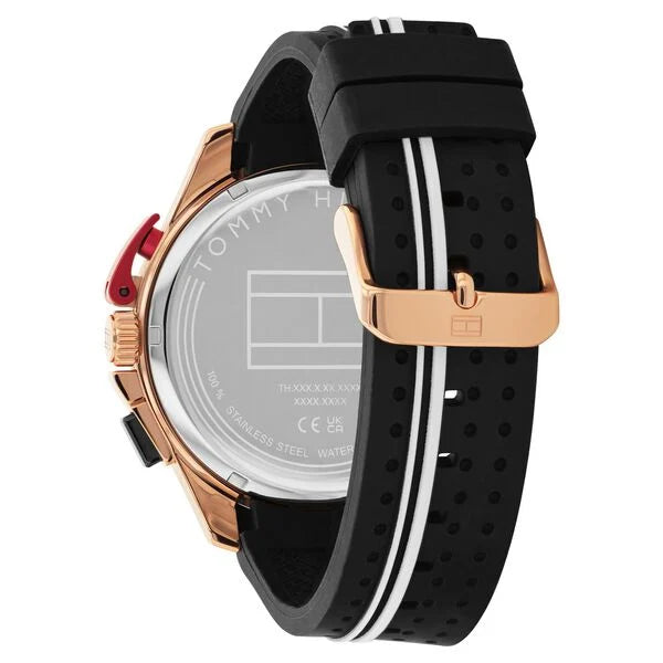 Tommy Hilfiger Chronograph Black Dial Watch For Men - TH1710709 - KRISHNA WATCH COMPANY