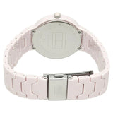 Tommy Hilfiger Quartz Analog Pink Dial Ceramic Strap Watch for Women NETH1781957 - KRISHNA WATCH COMPANY