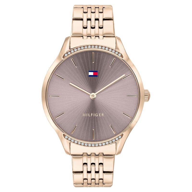 Tommy Hilfiger Quartz Analog Grey Dial Stainless Steel Strap Watch for Women NETH1782212