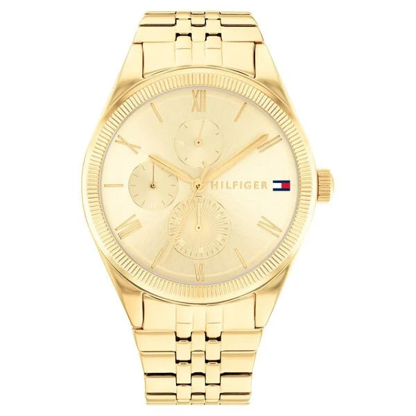 Tommy Hilfiger Quartz Analog with Date Champagne Dial Stainless Steel Strap Watch for Women th1782592 - KRISHNA WATCH COMPANY