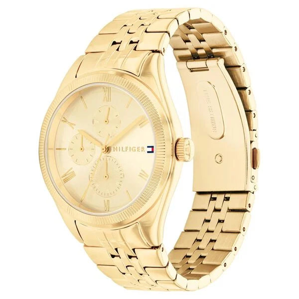Tommy Hilfiger Quartz Analog with Date Champagne Dial Stainless Steel Strap Watch for Women th1782592 - KRISHNA WATCH COMPANY