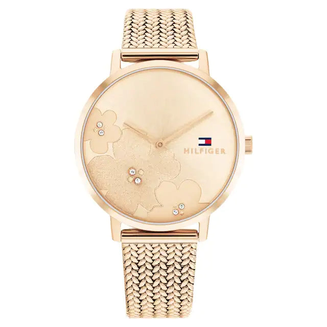 Tommy Hilfiger Rose Gold Dial Quartz Analog Watch for Women TH1782603 - KRISHNA WATCH COMPANY