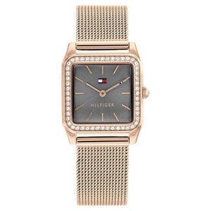 Tommy Hilfiger Grey Dial Golden Watch for Women - TH1782610 - KRISHNA WATCH COMPANY