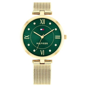 TOMMY HILFIGER Green Dial Watch for Women TH1782711 - KRISHNA WATCH COMPANY