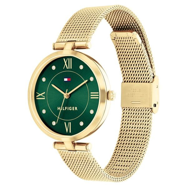 TOMMY HILFIGER Green Dial Watch for Women TH1782711 - KRISHNA WATCH COMPANY