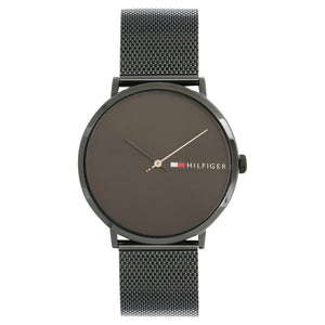 Tommy Hilfiger Quartz Analog Black Dial Metal Strap Watch for Men NETH1791464W / NETH1791464 - KRISHNA WATCH COMPANY