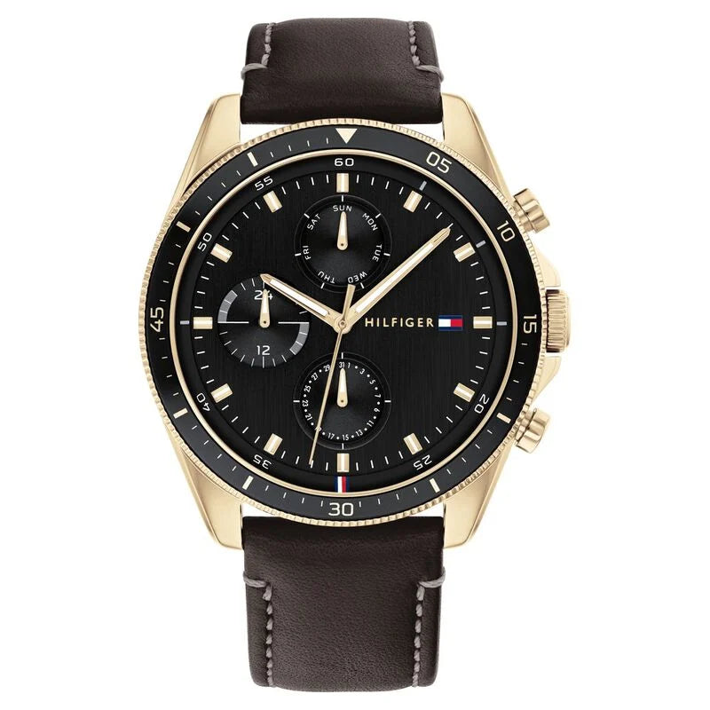 Tommy Hilfiger Black Dial Quartz Multifunction Watch for Men NETH1791836W - KRISHNA WATCH COMPANY