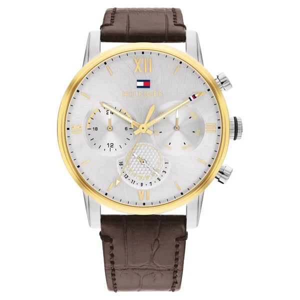 Tommy Hilfiger Silver Round Dial Watch For Men - TH1791884 - KRISHNA WATCH COMPANY