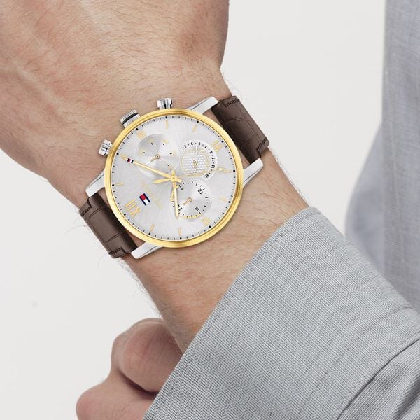 Tommy Hilfiger Silver Round Dial Watch For Men - TH1791884 - KRISHNA WATCH COMPANY