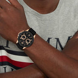 Tommy Hilfiger Black Dial Quartz Analog Watch for Men neth1792028 - KRISHNA WATCH COMPANY