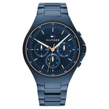 Tommy Hilfiger Blue Dial Blue Colour Stainless Steel Strap Watch for Men th1792058 - KRISHNA WATCH COMPANY