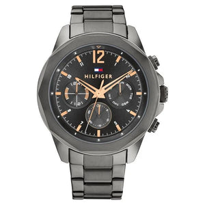 Tommy Hilfiger Grey Dial Grey Stainless Steel Strap Watch for Men th1792061 - KRISHNA WATCH COMPANY