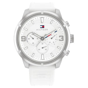 Tommy Hilfiger Silver Dial Quartz Analog with Date Watch for Men - TH1792072 - KRISHNA WATCH COMPANY