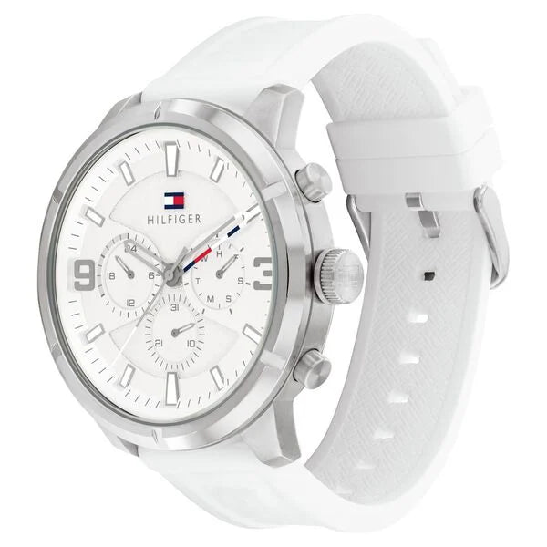 Tommy Hilfiger Silver Dial Quartz Analog with Date Watch for Men - TH1792072 - KRISHNA WATCH COMPANY