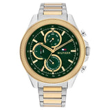 Tommy Hilfiger Quartz Multifunction Green dial Stainless Steel Strap Watch for Men th1792079 - KRISHNA WATCH COMPANY