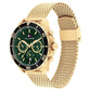 Tommy Hilfiger Quartz Multifunction Green Stainless Steel Strap for Men th1792093
