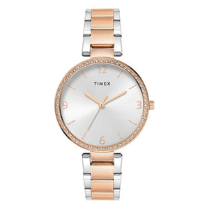Timex Silver Dial Women's Watch - TWEL18720 - KRISHNA WATCH COMPANY