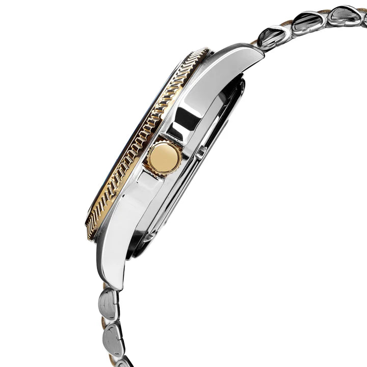 ALBA Gold-Tone Fluted Bezel Automatic Watch AL4784X1 - KRISHNA WATCH COMPANY