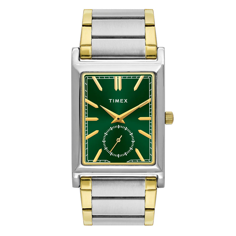 TIMEX Men Green Rectangle Dial Analog Watch - TW000L524