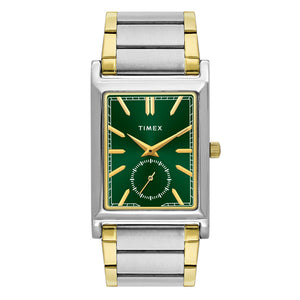 TIMEX Men Green Rectangle Dial Analog Watch - TW000L524 - KRISHNA WATCH COMPANY