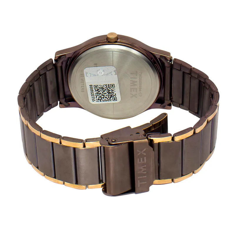 Timex Trendline Round 39mm Brown Dial Analog Men Watch - TW000R464 - KRISHNA WATCH COMPANY