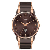 Timex Trendline Round 39mm Brown Dial Analog Men Watch - TW000R464 - KRISHNA WATCH COMPANY