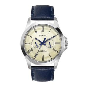 Timex Analog Beige Round Brass Dial Watch - TW000X127 - KRISHNA WATCH COMPANY