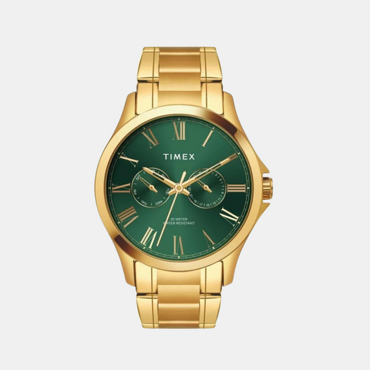 Timex Full Roman Green Dial Astrological  Men's Watch TW000X142