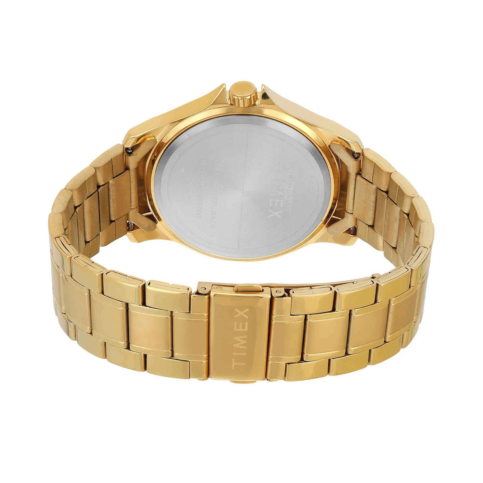 Timex Men Champagne Round Dial Analog Watch - TW000X143