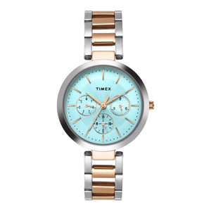 TIMEX Women Blue Round Dial Analog Watch - TW000X269 - KRISHNA WATCH COMPANY