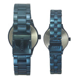 Timex Unisex Blue Round Dial Analog Pair Watches - TW00PR313