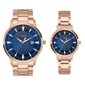 TIMEX Pairs Blue Round Dial Analog Watch - TW00PR322 - KRISHNA WATCH COMPANY