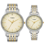 TIMEX Pairs Beige Round Dial Analog Watch - TW00PR329