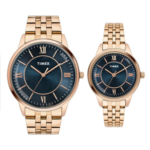 TIMEX Pairs Blue Round Dial Analog Watch - TW00PR332 - KRISHNA WATCH COMPANY