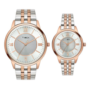 TIMEX Pairs Silver Round Dial Analog Watch - TW00PR334 - KRISHNA WATCH COMPANY