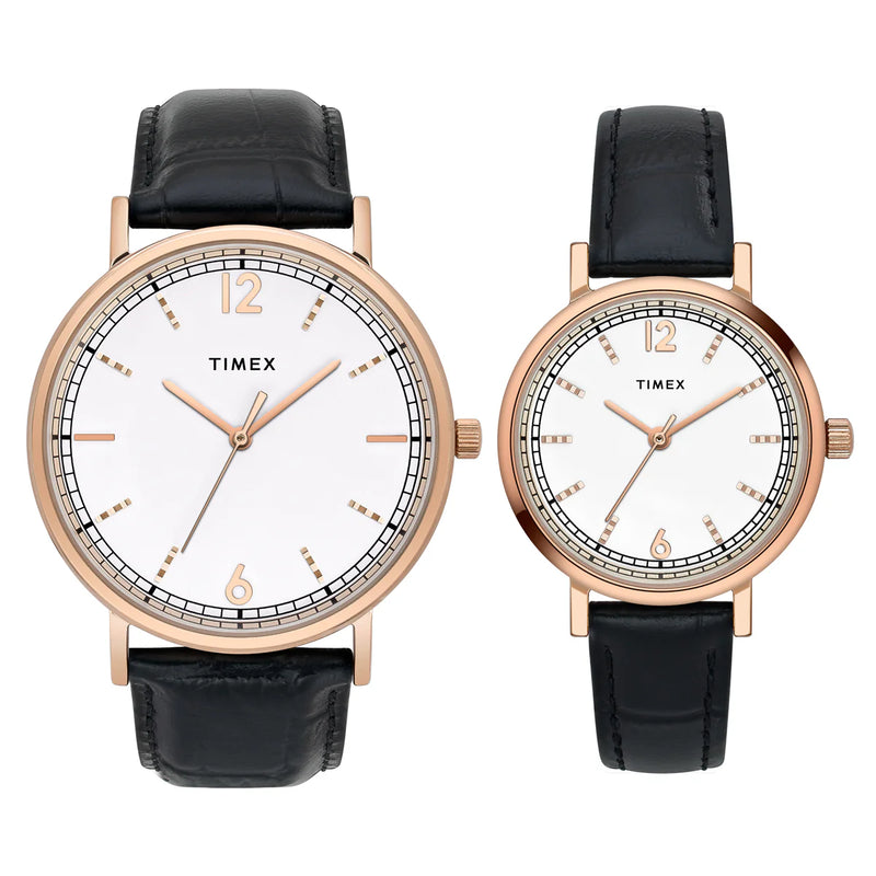 TIMEX Pairs White Round Dial Analog Watch - TW00PR336