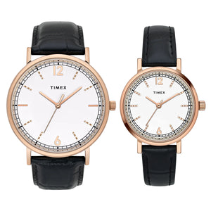 TIMEX Pairs White Round Dial Analog Watch - TW00PR336 - KRISHNA WATCH COMPANY