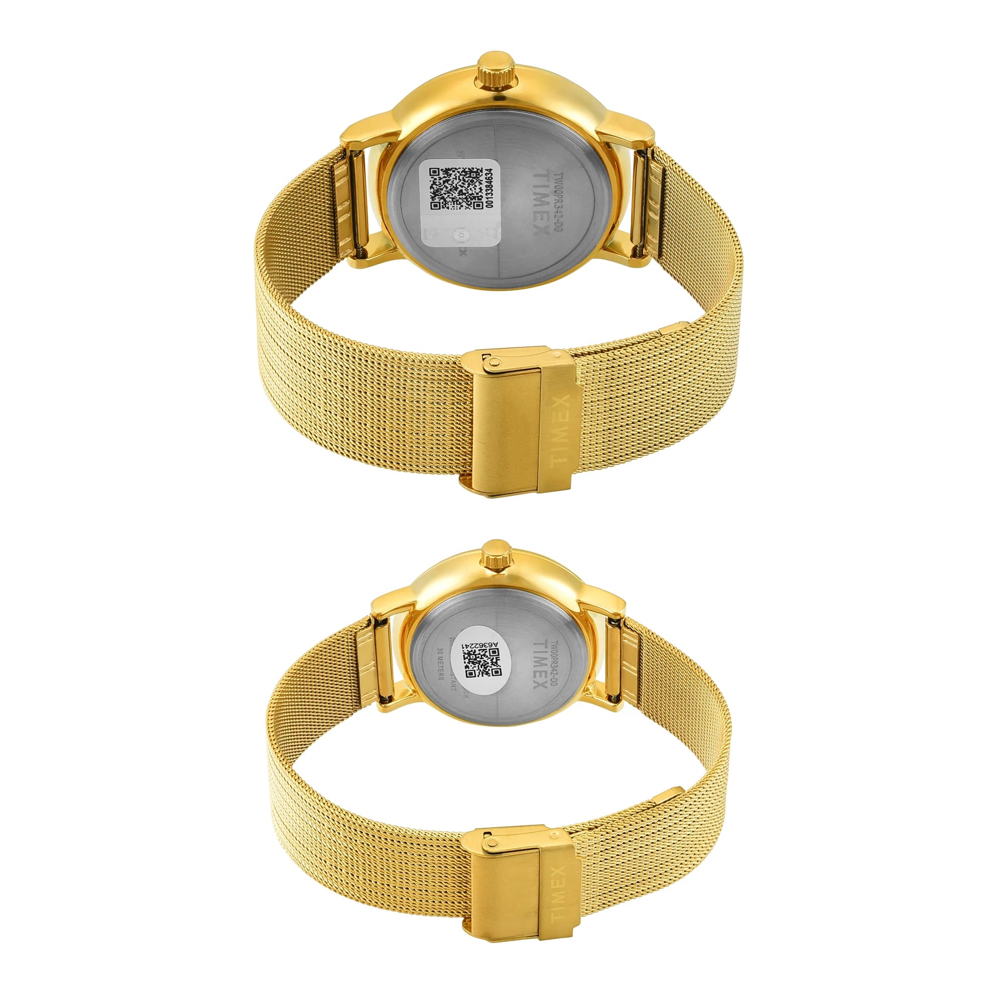 TIMEX Green Round Dial Analog Pair's Watch - TW00PR342