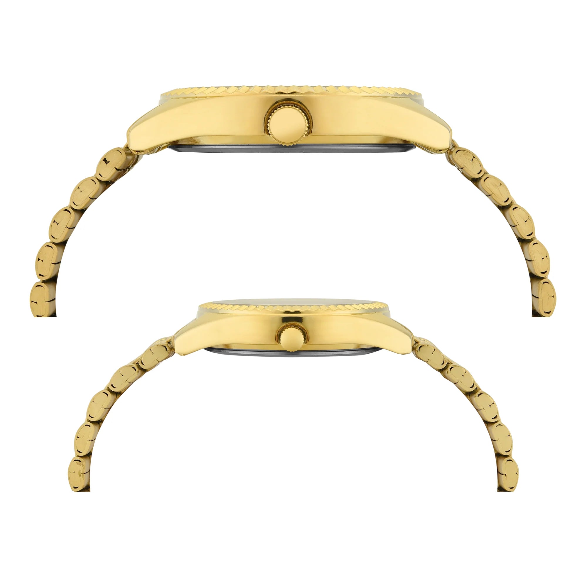 TIMEX Trendline Champagne Round Dial Analog Pair's Watch - TW00PR345