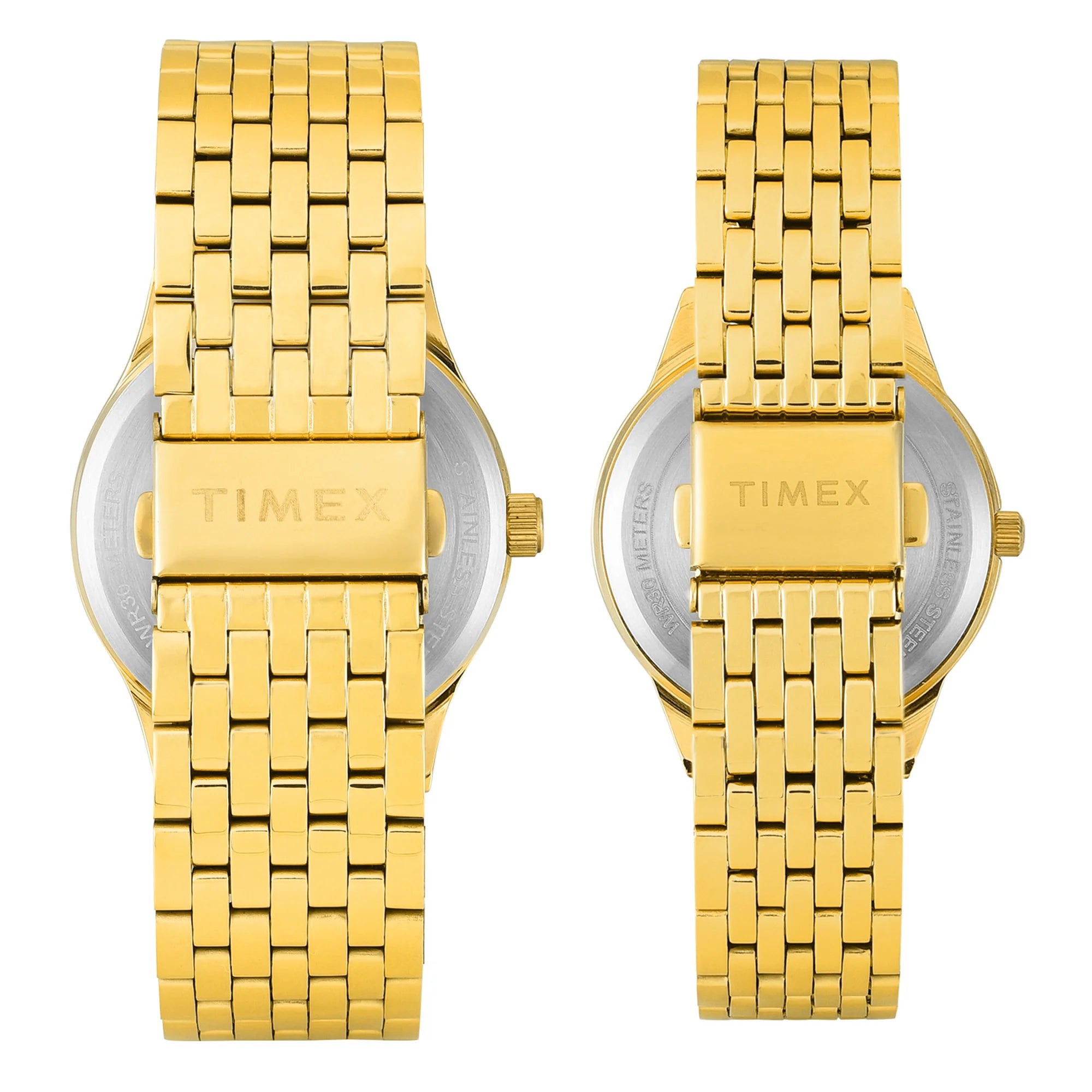 TIMEX Trendline Green Round Dial Analog Pair's Watch - TW00PR348