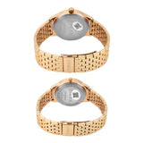 TIMEX Trendline Brown Round Dial Analog Pair's Watch - TW00PR349