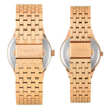 TIMEX Trendline Brown Round Dial Analog Pair's Watch - TW00PR349