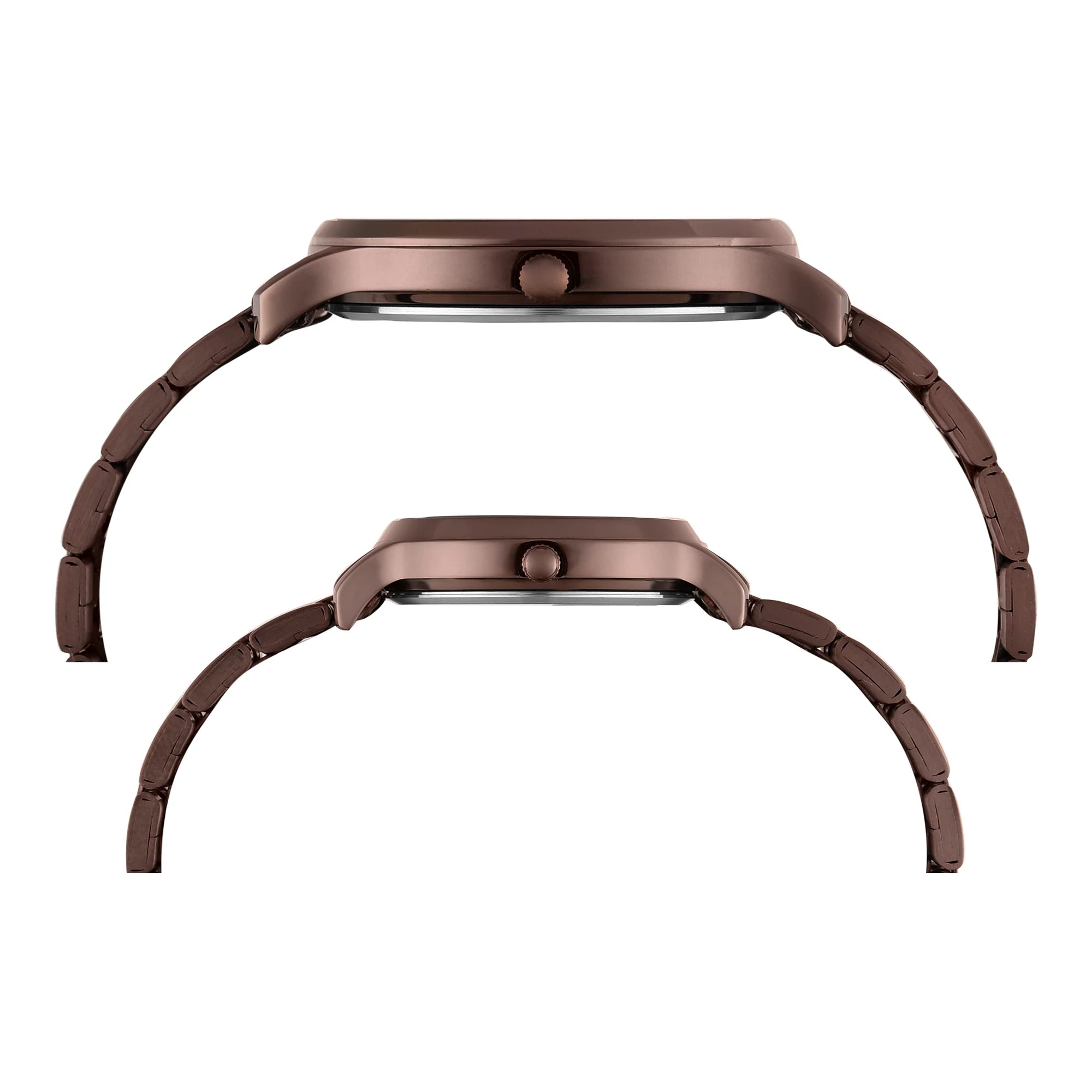 Timex Round 42mm Brown Dial Analog Pair Watch - TW00PR364