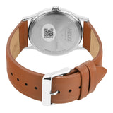 Helix By Timex Blue Round Analog Leather Watch Men - TW054HG02